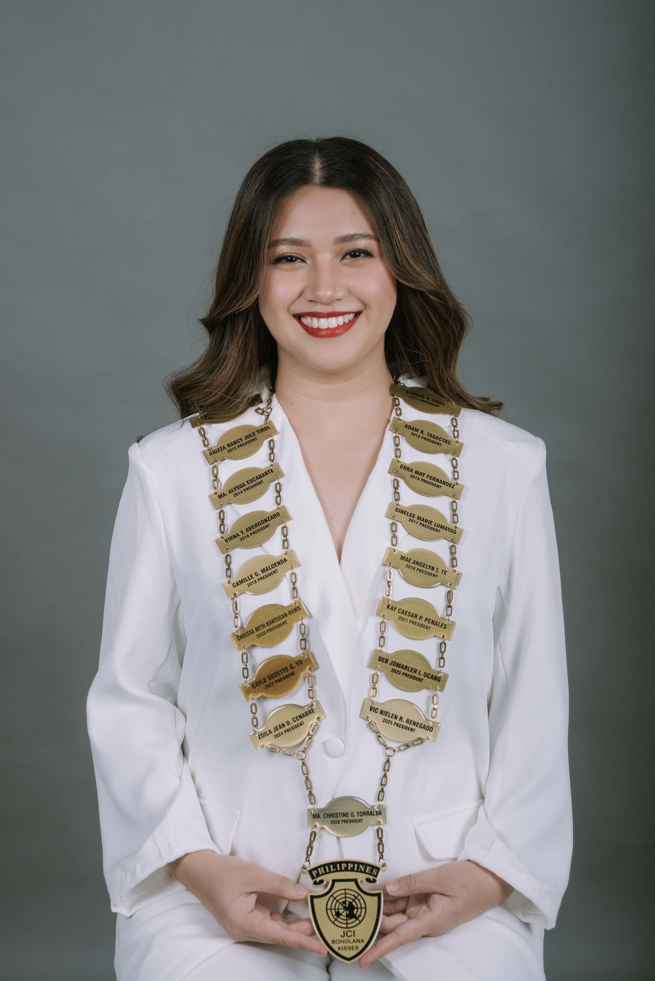 Portrait of Ma. Christine O. Torralba for the JCI Boholana Kisses president's message