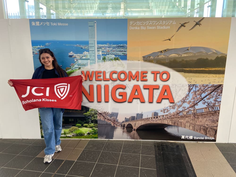 Welcome to Niigata conference signage