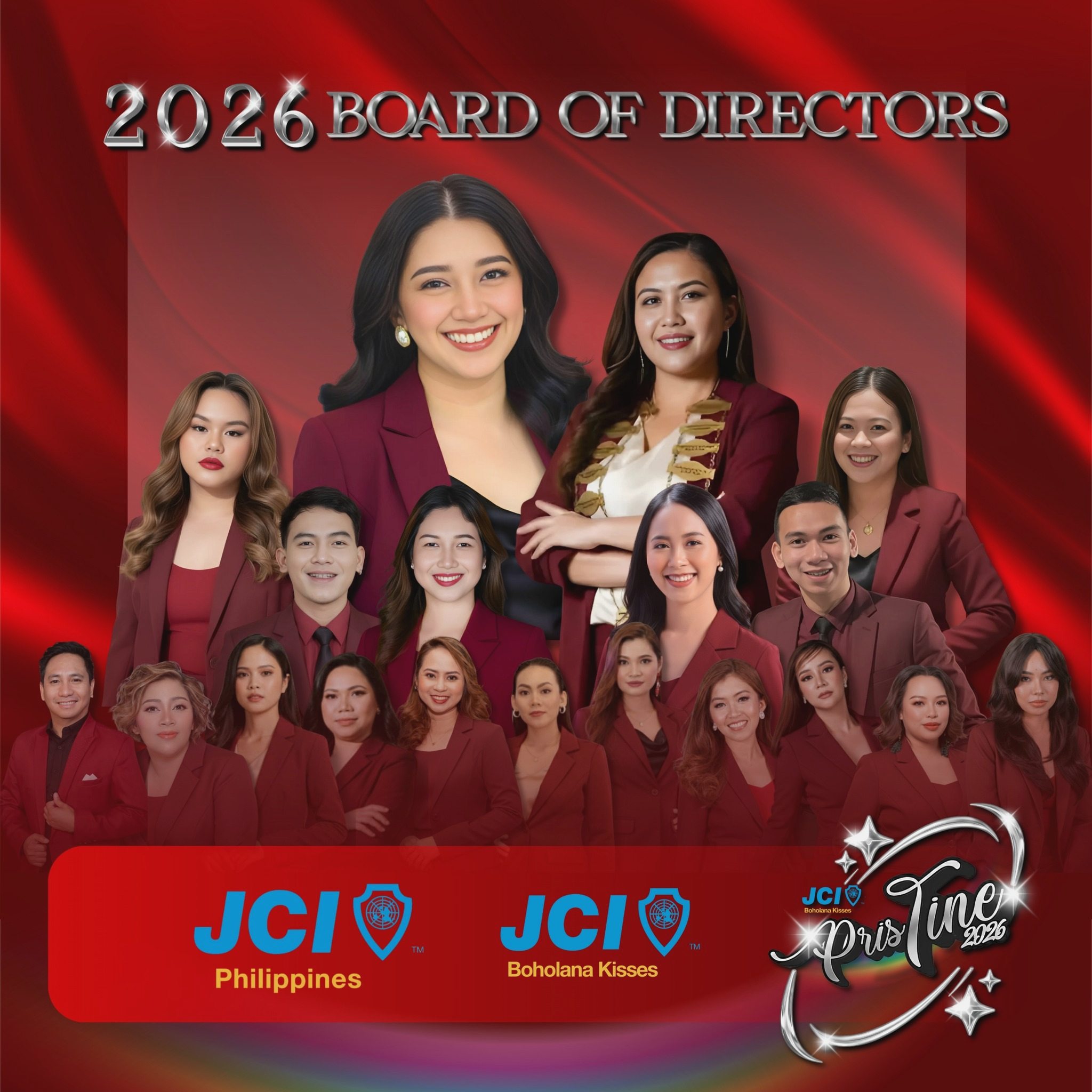 JCI Boholana Kisses 2026 Board of Directors group photo